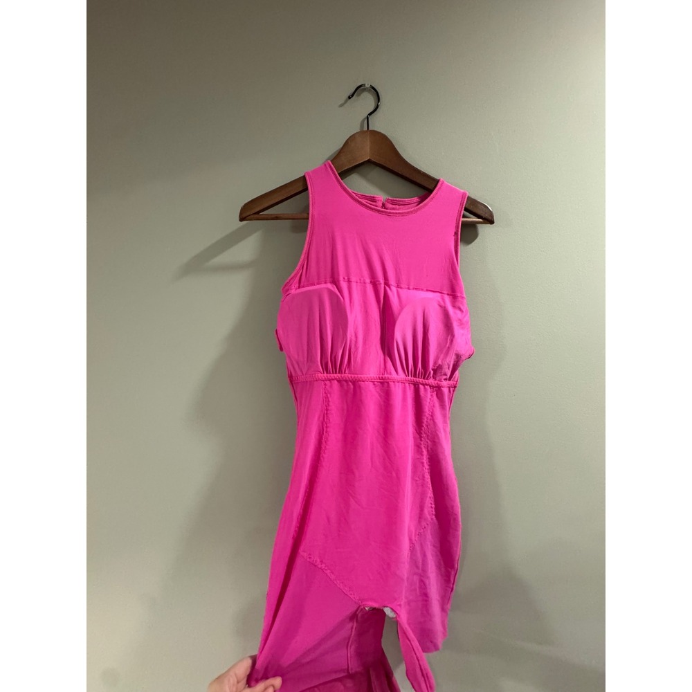 Popilush Shapewear Tummy Control Midi Dress with Built-in Bodysuit Size XL Pink - Picture 9 of 9